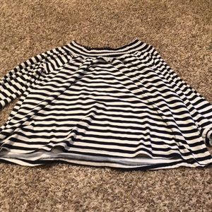 Black and white off the shoulder top